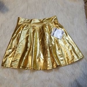 Flare Skirt Gold New Years Holidays bright
